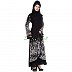 Layered abaya - Islamic dress with floral motifs